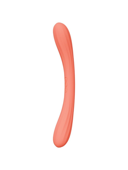 LELO BOOMERANG VIBRADOR DE DOBLE EXTREMO ROJO CORAL