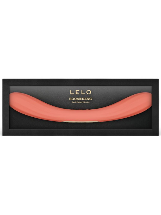 LELO BOOMERANG VIBRADOR DE DOBLE EXTREMO ROJO CORAL