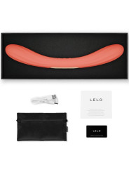 LELO BOOMERANG VIBRADOR DE DOBLE EXTREMO ROJO CORAL