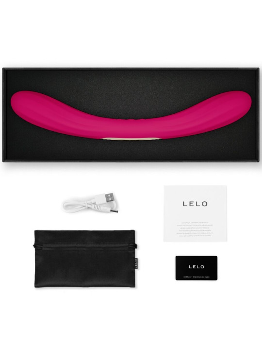 LELO BOOMERANG VIBRADOR DE DOBLE EXTREMO CEREZA