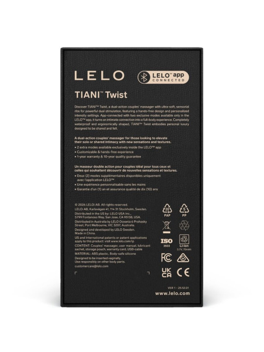 LELO TIANI TWIST VIBRADOR PARA PAREJAS ROSA