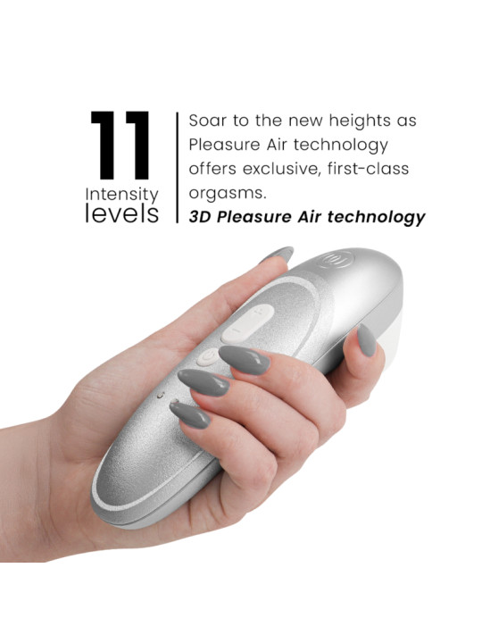WOMANIZER PRO VIBRANT ESTIMULADOR DE CLITORIS GRIS PLATA