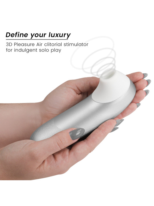 WOMANIZER PRO VIBRANT ESTIMULADOR DE CLITORIS GRIS PLATA