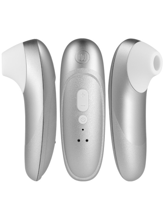 WOMANIZER PRO VIBRANT ESTIMULADOR DE CLITORIS GRIS PLATA