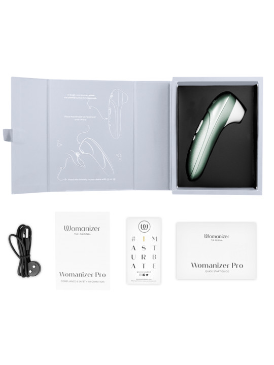 WOMANIZER PRO VIBRANT ESTIMULADOR DE CLITORIS VERDE SALVIA