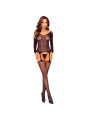 PASSION BS125 BODYSTOCKING MALLA NEGRO