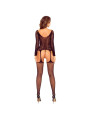 PASSION BS125 BODYSTOCKING MALLA NEGRO