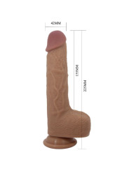 VIBRADOR REALISTA TOMMY CON VENTOSA Y CONTROL REMOTO DE LA MARCA PRETTY LOVE FLIRTATION