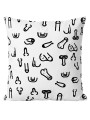 DIABLO PICANTE COJIN 30 X 30 PENES BLANCO