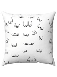 DIABLO PICANTE COJIN 30 X 30 TETAS BLANCO