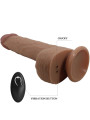 VIBRADOR REALISTA TOMMY CON VENTOSA Y CONTROL REMOTO DE LA MARCA PRETTY LOVE FLIRTATION
