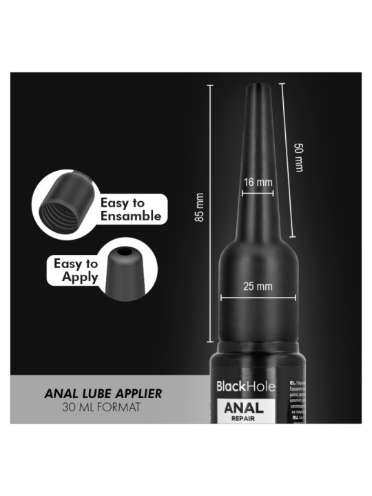 BLACK HOLE APLICADOR DE LUBRICANTE ANAL TALLA S 30 ML