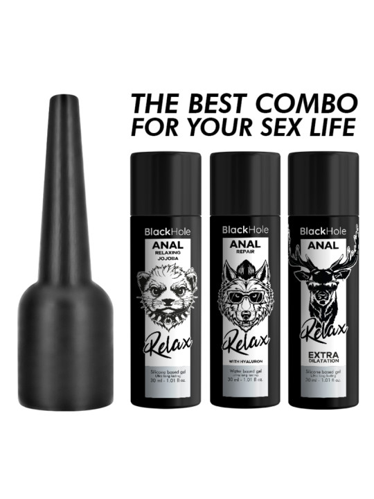 BLACK HOLE APLICADOR DE LUBRICANTE ANAL TALLA S 30 ML