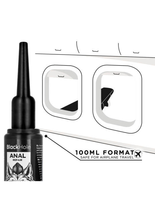 BLACK HOLE APLICADOR DE LUBRICANTE ANAL TALLA L 100 ML