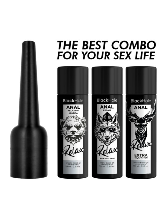 BLACK HOLE APLICADOR DE LUBRICANTE ANAL TALLA L 100 ML