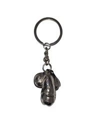 DIABLO PICANTE LLAVERO METAL PENE ENCOGIDO PLATA