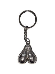 DIABLO PICANTE LLAVERO METAL HUEVOS PLATA