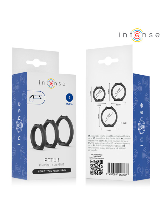 INTENSE PETER SET DE 3 ANILLOS MODELO 9