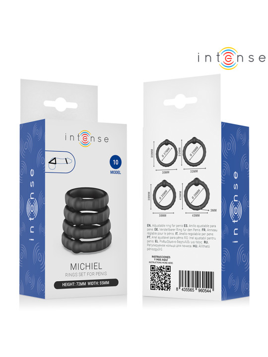 INTENSE MICHIEL SET DE 4 ANILLOS MODELO 10