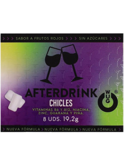 WUG After Drink El chicle funcional que te ayuda a recuperar energia tras la noche BLISTER 8 UDS