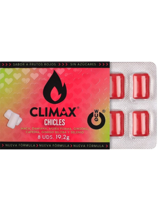 WUG climax El complemento alimenticio que te ayuda a recuperar energia tras la noche BLISTER 8 UDS