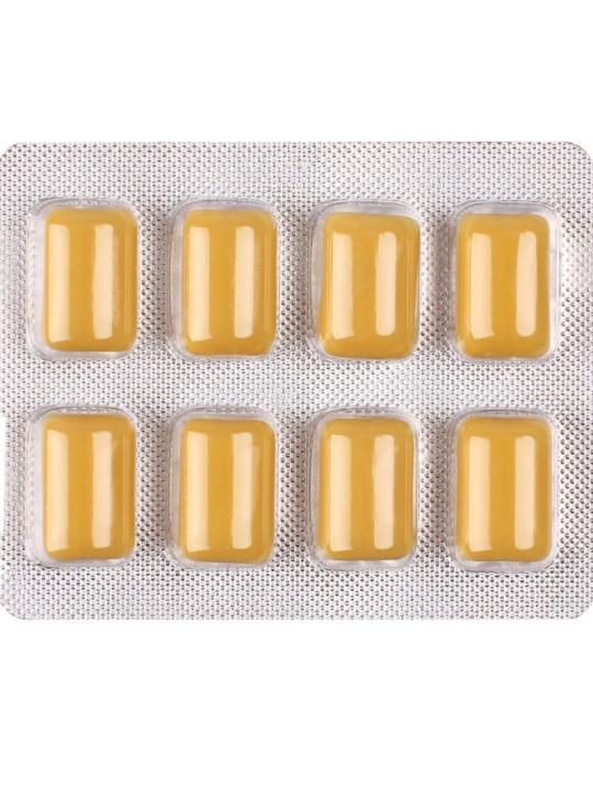 WUG on El chicle funcional con cafeina y guarana sabor menta vainilla BLISTER 8 UDS