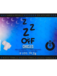 WUG off El chicle funcional con melatonina y valeriana sabor regaliz BLISTER 8 UDS
