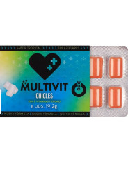 WUG multivit El chicle funcional multivitaminico sabor tropical BLISTER 8 UDS