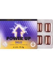 WUG power up El chicle funcional con cafeina y mate sabor cafe BLISTER 8 UDS