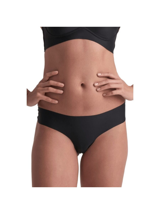 BYE BRA PACK 2 TANGAS INVISIBLES BEIGE Y NEGRO TALLA S