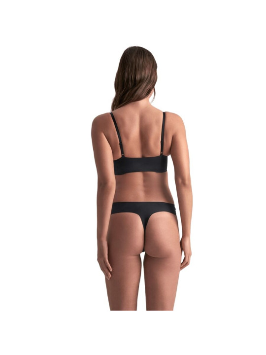 BYE BRA PACK 2 TANGAS INVISIBLES BEIGE Y NEGRO TALLA S