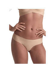 BYE BRA PACK 2 TANGAS INVISIBLES BEIGE Y NEGRO TALLA L