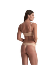 BYE BRA PACK 2 TANGAS INVISIBLES BEIGE Y NEGRO TALLA XXL