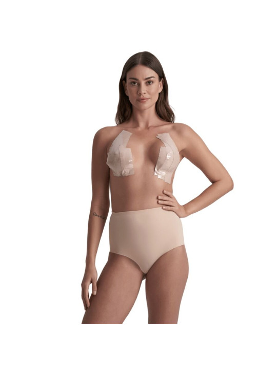 BYE BRA BODY TAPE DOUBLE SIDED CINTA DE DOBLE CARA BEIGE TALLA UNICA 5 x 500 CM