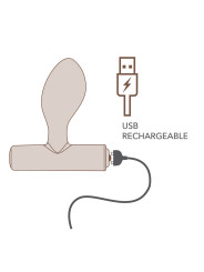 ROCKS OFF NOVA ORBITAL PREMIUM PLUG ANAL RECARGABLE 16 FUNCIONES AZUL
