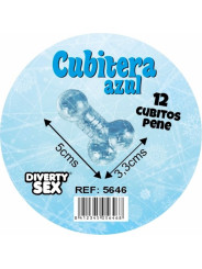 DIABLO PICANTE CUBITERA 12 PENES SILICONA DURA PARA COLGAR AZUL