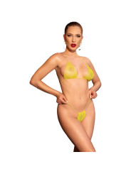 CHILIROSE CR 4898 BIKINI AMARILLO LENTEJUELAS TALLA UNICA