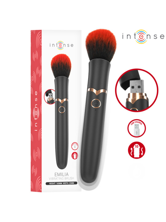 INTENSE EMILIA VIBRADOR BROCHA 10 VIBRACIONES 16 CM