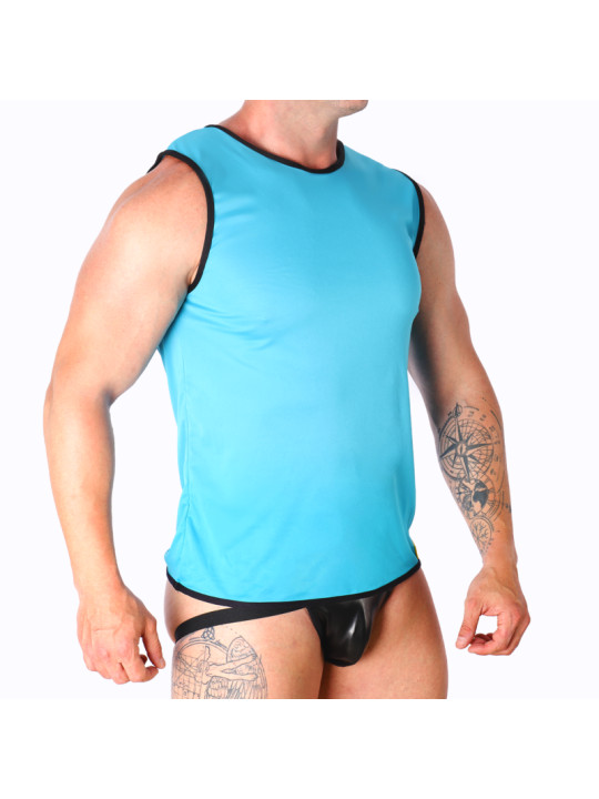 MACHO CAMISETA AZUL S M