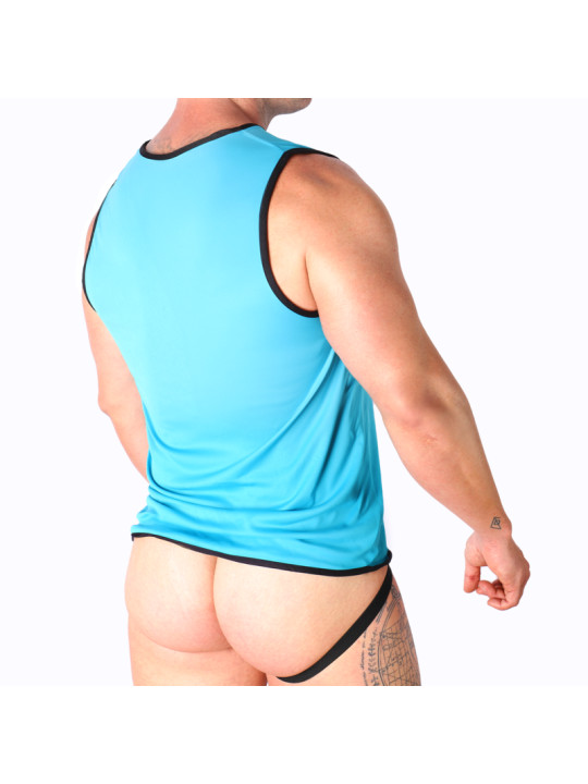 MACHO CAMISETA AZUL S M