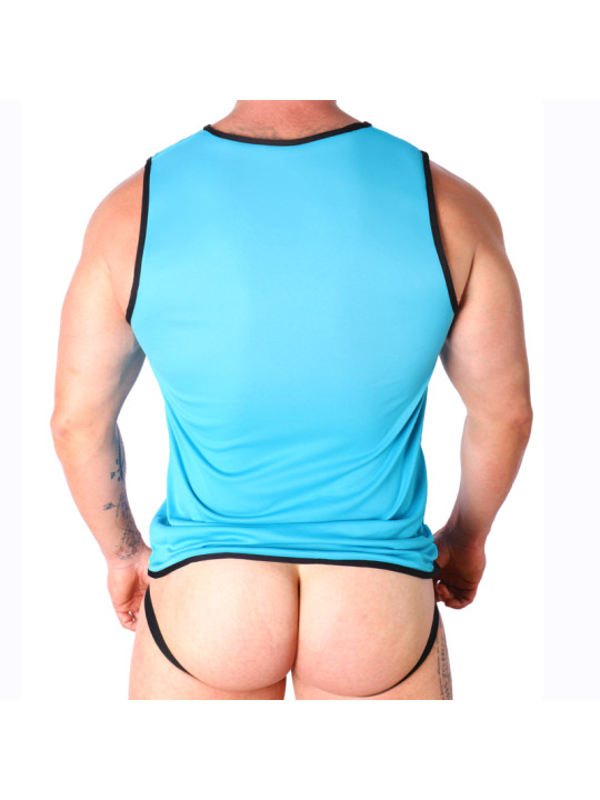 MACHO CAMISETA AZUL S M