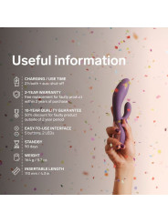 LELO INA THRUST VIBRADOR RABBIT CON EMPUJE MORADO