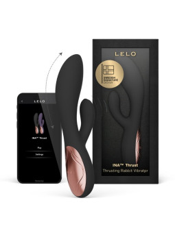 LELO INA THRUST VIBRADOR RABBIT CON EMPUJE NEGRO