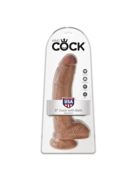 KING COCK DILDO REALISTICO CON TESTICULOS 228 CM