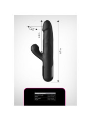 FETISH FANTASY SERIES VIBRADOR RABBIT SONIX SILICONE THRUSTER NEGRO