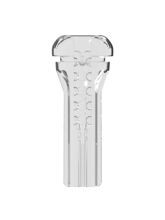 PDX ELITE MASTURBADOR TRANSPARENTE VIEWTUBE PLUS SEE THRU EZ GRIP 21 CM