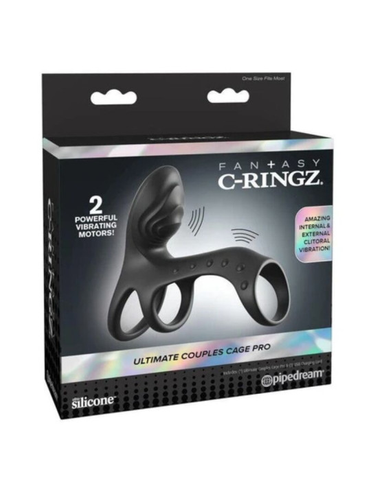 FANTASY C RINGZ ANILLO VIBRADOR PARA PAREJAS ULTIMATE COUPLES CAGE PRO 195 CM