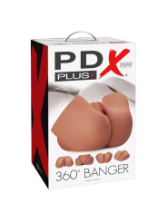 PDX PLUS MASTURBADOR REALISTA 360 BANGER ANO Y VAGINA