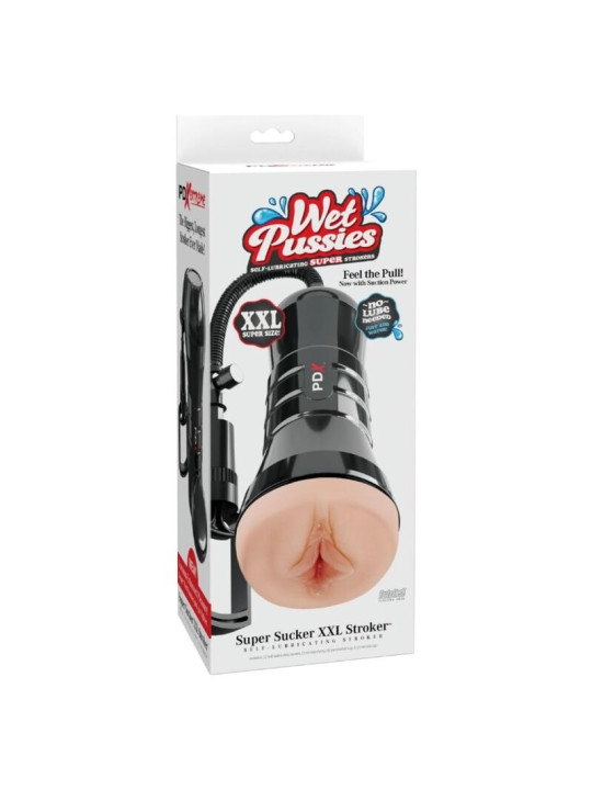 PDX EXTREME WET PUSSIES MASTURBADOR VAGINA XXL SUPER SUCKER LIGHT CON SUCCION 273 CM