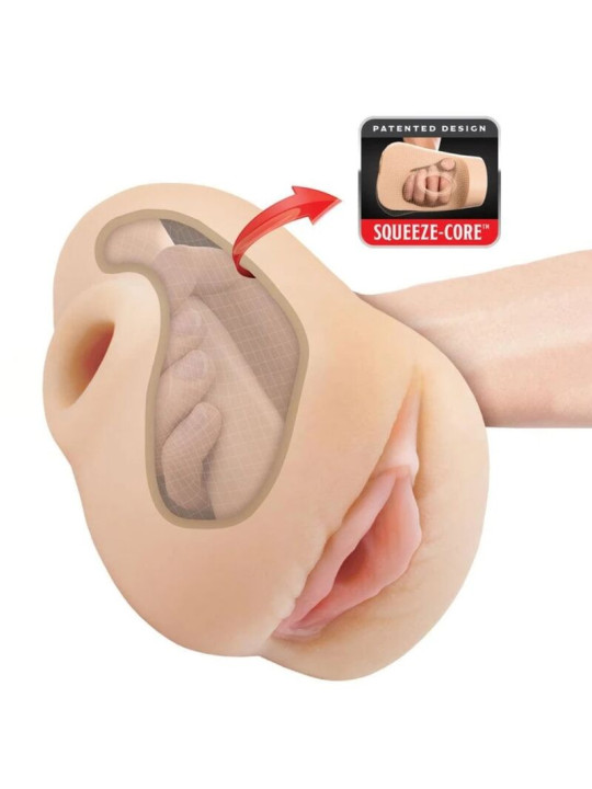 PDX PLUS MASTURBADOR VAGINA REALISTICA PUSSY POUNDER SQUEEZE STROKER 18 CM